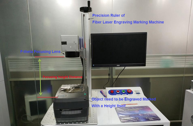 Laser Engraving Marking Object with a Height Itself